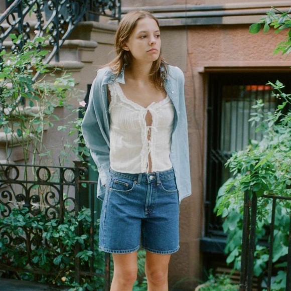 TRF DENIM OPEN SHIRT - Picture 3 of 4